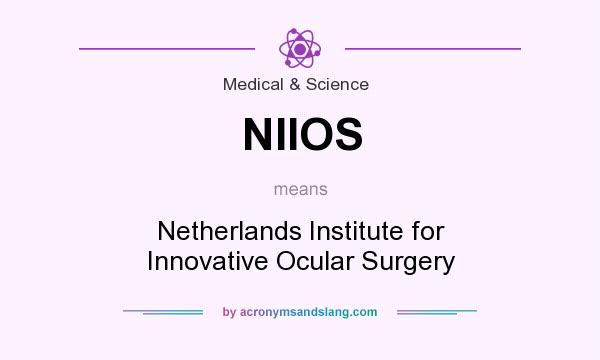 What does NIIOS mean? It stands for Netherlands Institute for Innovative Ocular Surgery