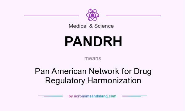 What does PANDRH mean? It stands for Pan American Network for Drug Regulatory Harmonization