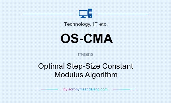 What does OS-CMA mean? It stands for Optimal Step-Size Constant Modulus Algorithm