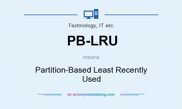 What does PB-LRU mean? It stands for Partition-Based Least Recently Used