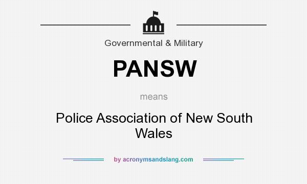 What does PANSW mean? It stands for Police Association of New South Wales