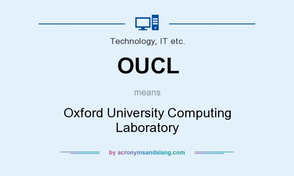 What does OUCL mean? It stands for Oxford University Computing Laboratory