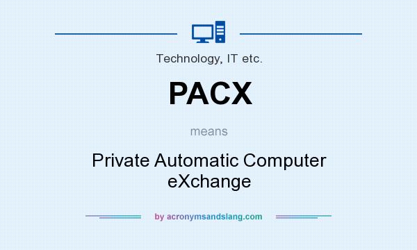 What does PACX mean? It stands for Private Automatic Computer eXchange