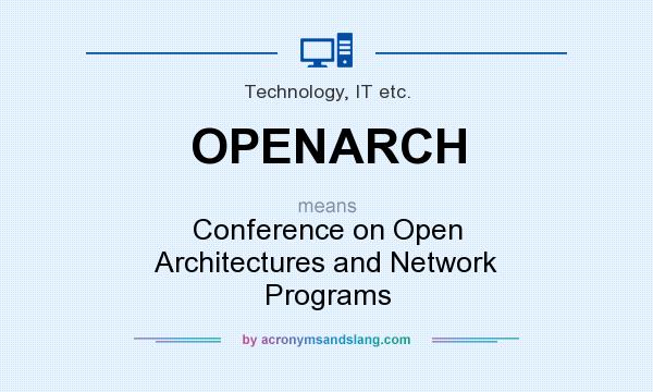 What does OPENARCH mean? It stands for Conference on Open Architectures and Network Programs