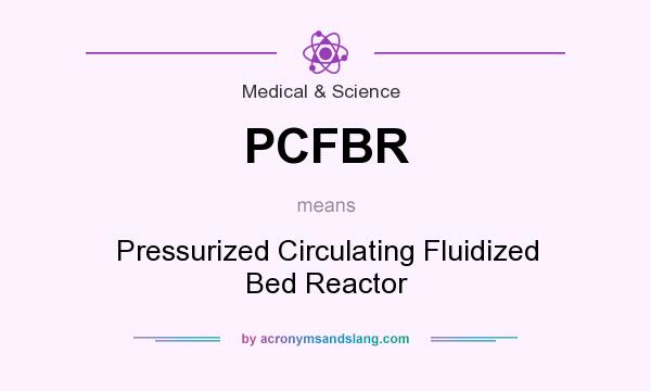 What does PCFBR mean? It stands for Pressurized Circulating Fluidized Bed Reactor