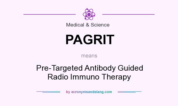 What does PAGRIT mean? It stands for Pre-Targeted Antibody Guided Radio Immuno Therapy