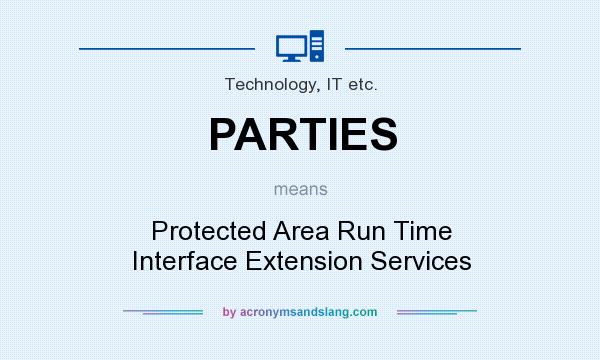 What does PARTIES mean? It stands for Protected Area Run Time Interface Extension Services