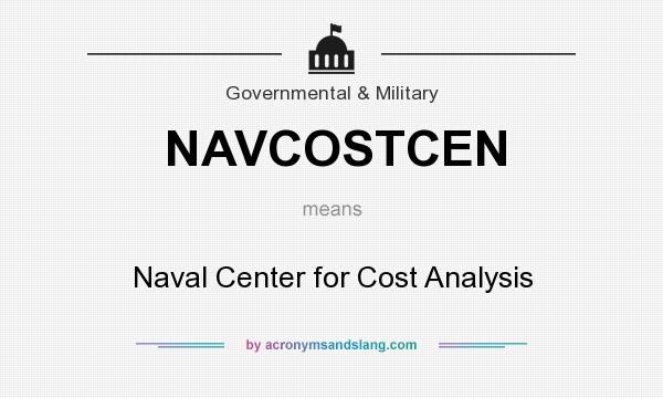 What does NAVCOSTCEN mean? It stands for Naval Center for Cost Analysis