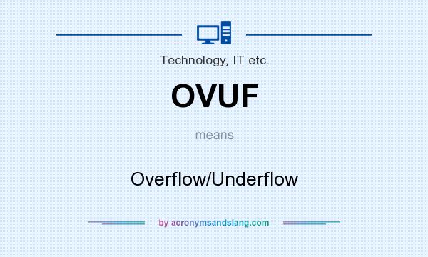What does OVUF mean? It stands for Overflow/Underflow