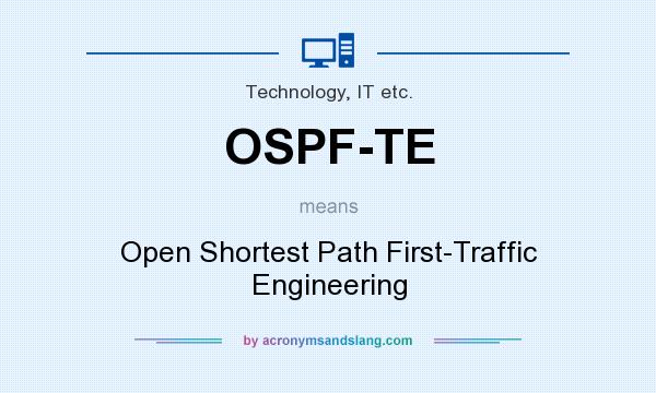 What does OSPF-TE mean? It stands for Open Shortest Path First-Traffic Engineering