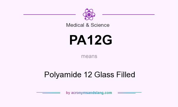 What does PA12G mean? It stands for Polyamide 12 Glass Filled