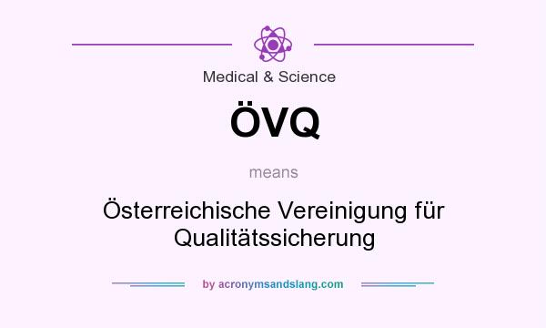 What does ÖVQ mean? It stands for Österreichische Vereinigung für Qualitätssicherung