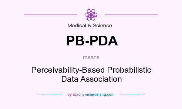 What does PB-PDA mean? It stands for Perceivability-Based Probabilistic Data Association