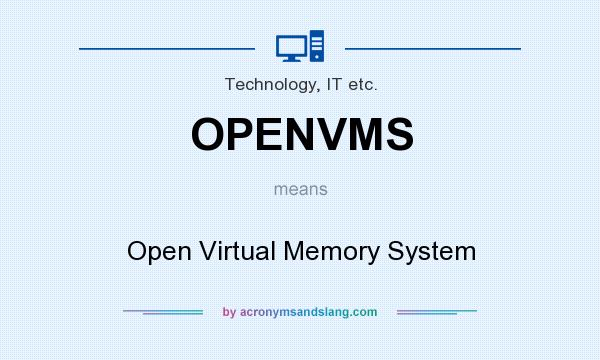 What does OPENVMS mean? It stands for Open Virtual Memory System