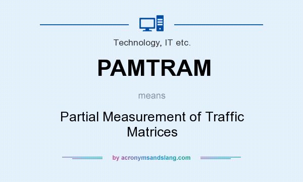What does PAMTRAM mean? It stands for Partial Measurement of Traffic Matrices