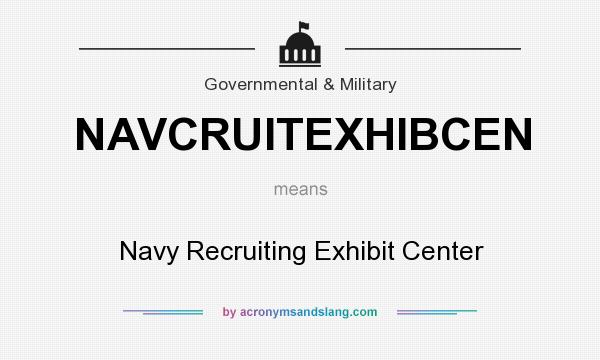 What does NAVCRUITEXHIBCEN mean? It stands for Navy Recruiting Exhibit Center