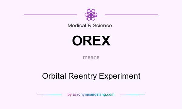 What does OREX mean? It stands for Orbital Reentry Experiment
