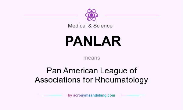 What does PANLAR mean? It stands for Pan American League of Associations for Rheumatology