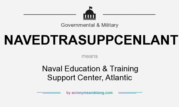 What does NAVEDTRASUPPCENLANT mean? It stands for Naval Education & Training Support Center, Atlantic
