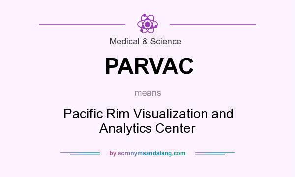 What does PARVAC mean? It stands for Pacific Rim Visualization and Analytics Center
