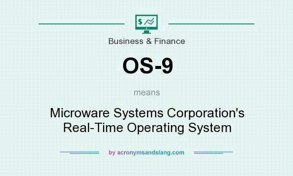What does OS-9 mean? It stands for Microware Systems Corporation`s Real-Time Operating System