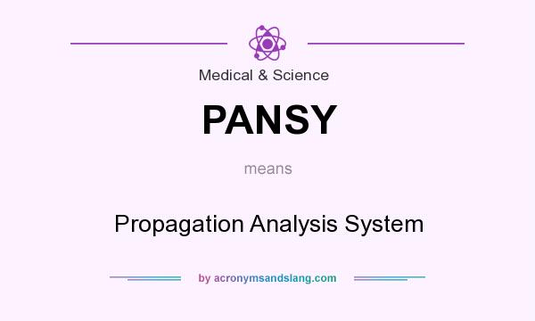 What does PANSY mean? It stands for Propagation Analysis System
