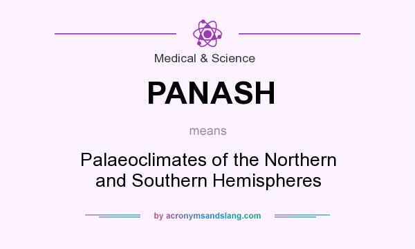 What does PANASH mean? It stands for Palaeoclimates of the Northern and Southern Hemispheres