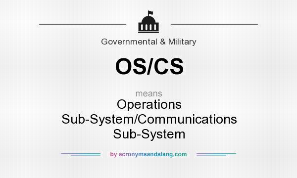 What does OS/CS mean? It stands for Operations Sub-System/Communications Sub-System