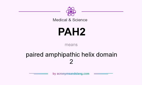 What does PAH2 mean? It stands for paired amphipathic helix domain 2