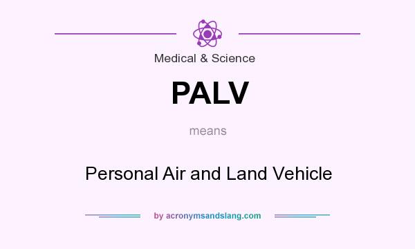 What does PALV mean? It stands for Personal Air and Land Vehicle