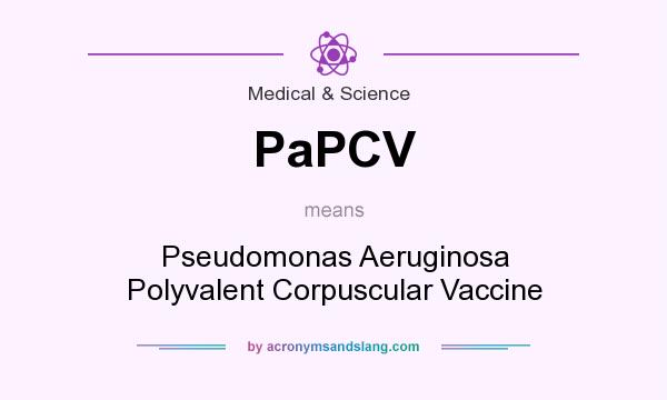 What does PaPCV mean? It stands for Pseudomonas Aeruginosa Polyvalent Corpuscular Vaccine