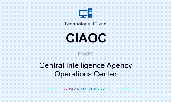 What does CIAOC mean? It stands for Central Intelligence Agency Operations Center