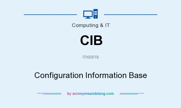 What does CIB mean? It stands for Configuration Information Base