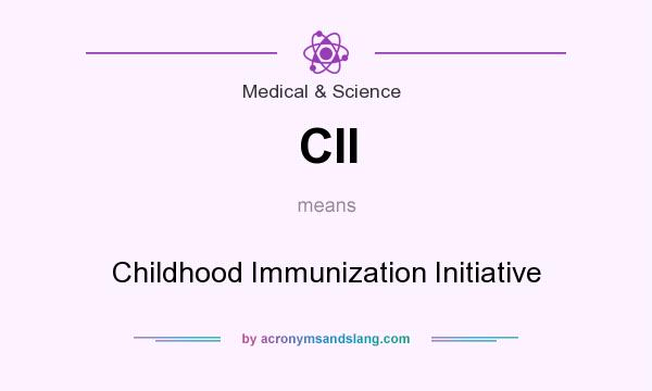What does CII mean? It stands for Childhood Immunization Initiative