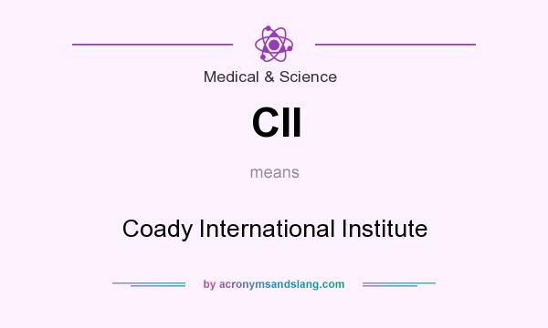 What does CII mean? It stands for Coady International Institute