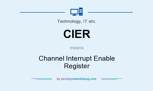 What does CIER mean? It stands for Channel Interrupt Enable Register