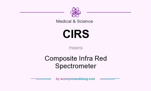What does CIRS mean? It stands for Composite Infra Red Spectrometer