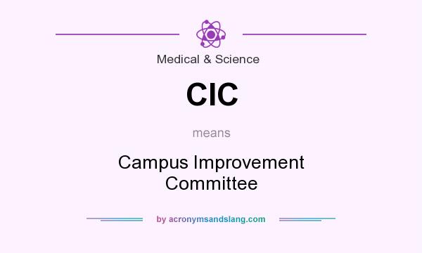 What does CIC mean? It stands for Campus Improvement Committee