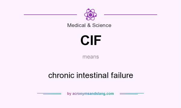 What does CIF mean? It stands for chronic intestinal failure