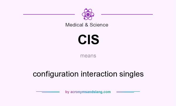 What does CIS mean? It stands for configuration interaction singles