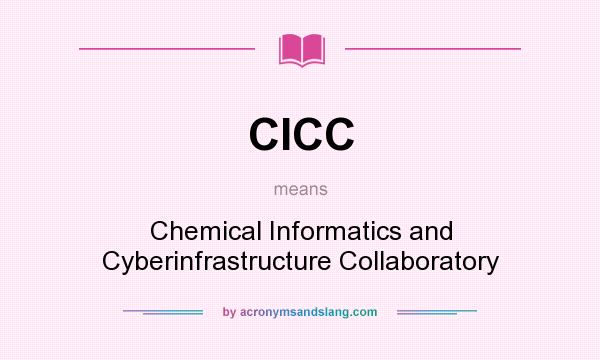 What does CICC mean? It stands for Chemical Informatics and Cyberinfrastructure Collaboratory