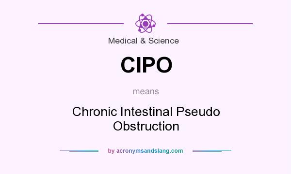 What does CIPO mean? It stands for Chronic Intestinal Pseudo Obstruction