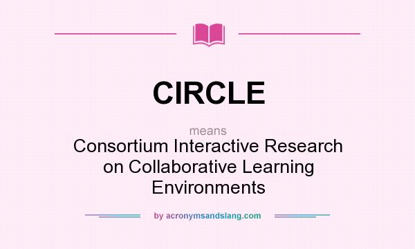 What does CIRCLE mean? It stands for Consortium Interactive Research on Collaborative Learning Environments