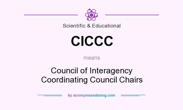 What does CICCC mean? It stands for Council of Interagency Coordinating Council Chairs