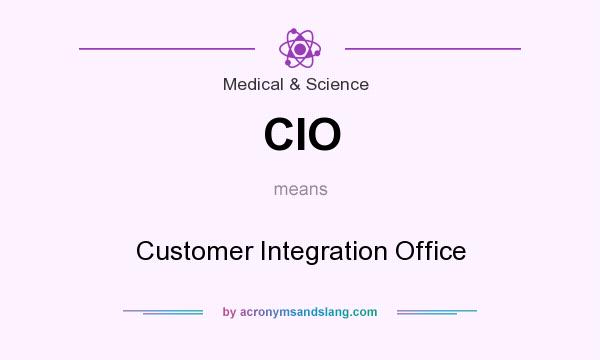 What does CIO mean? It stands for Customer Integration Office