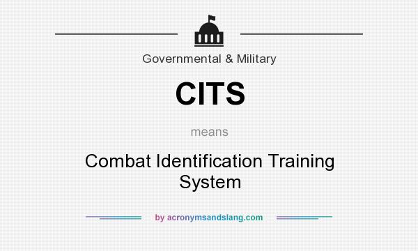 What does CITS mean? It stands for Combat Identification Training System