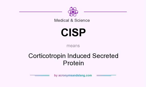 What does CISP mean? It stands for Corticotropin Induced Secreted Protein