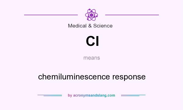 What does Cl mean? It stands for chemiluminescence response