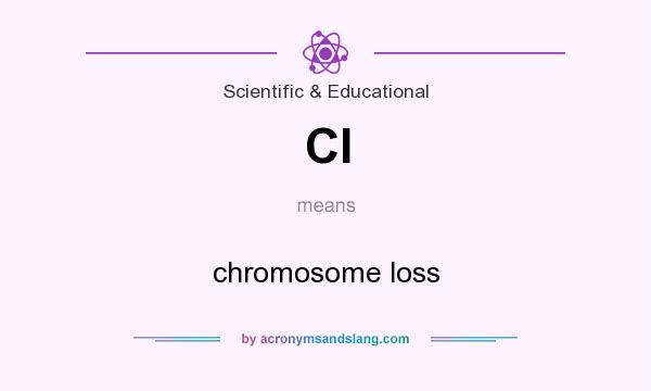 What does Cl mean? It stands for chromosome loss