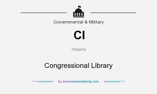 What does Cl mean? It stands for Congressional Library